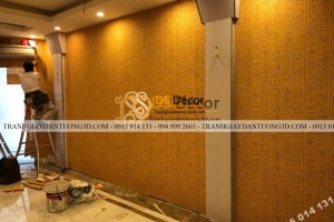 Thi công giấy dán tường phòng spa tại Hà Nội