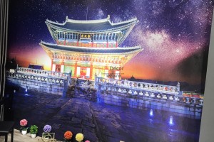 Tranh dán tường cho quán Hàn Quốc
