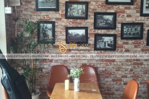 Quán cafe nhạc Q classic trang trí giấy 3D giả gạch Quán cafe nhạc Q classic trang trí giấy 3D giả gạch