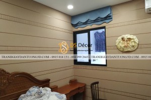 Giấy dán tường sọc kẻ ngang đẹp