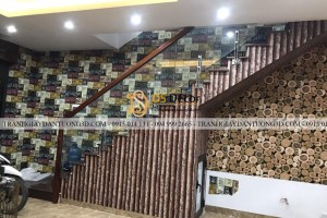 Giấy dán tường giả gỗ
