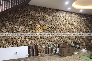 Giấy dán tường giả gỗ