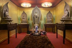 Giấy dán tường 3D195 họa tiết hoa sen dán phòng thờ Giấy dán tường 3D195 họa tiết hoa sen dán phòng thờ