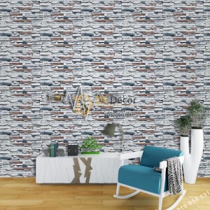 Giấy dán tường Hàn QUốc NATURE giả đá xám 73002-3