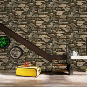 Giấy dán tường Hàn QUốc NATURE giả đá đen rêu 73005-3 Giấy dán tường Hàn QUốc NATURE giả đá đen rêu 73005-3