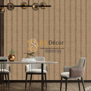 Giấy dán tường Hàn QUốc NATURE mành tre nâu nhạt 73009-2