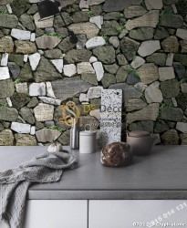 Giấy dán tường Hàn Quốc NATURAL giả đá rêu 87012-3 Glyph stone Giấy dán tường Hàn Quốc NATURAL giả đá rêu 87012-3 Glyph stone