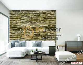 Giấy dán tường giả đá rêu xanh ghi Hàn Quốc NATURAL 87030-3 Giấy dán tường giả đá rêu xanh ghi Hàn Quốc NATURAL 87030-3