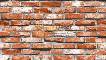 Giấy dán tường Hàn Quốc NATURAL tường gạch 87033-2 Giấy dán tường Hàn Quốc NATURAL tường gạch 87033-2