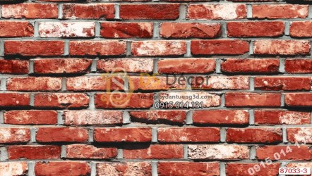 Giấy dán tường Hàn Quốc NATURAL tường gạch 87033-3 Giấy dán tường Hàn Quốc NATURAL tường gạch 87033-3