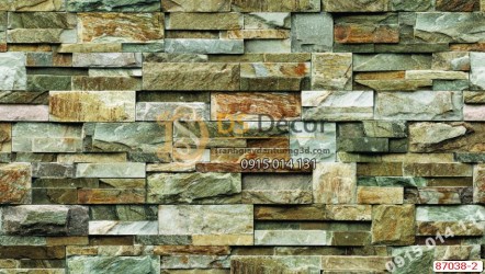 Giấy dán tường Hàn Quốc NATURAL tường đá 87038-2