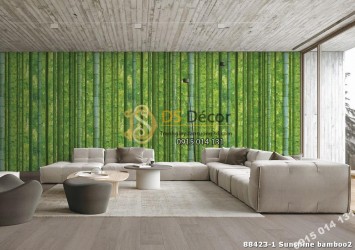 Giấy dán tường Hàn Quốc Natural rừng tre xanh 88423-1 Sunshine bamboo 2 Giấy dán tường Hàn Quốc Natural rừng tre xanh 88423-1 Sunshine bamboo 2