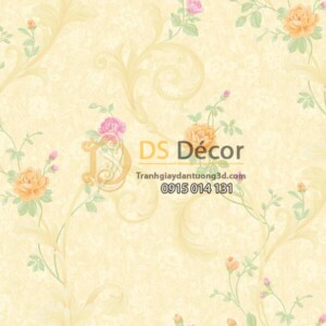 Giấy dán tường Hàn Quốc Hoa Châu Âu cổ điển ANGEL 51009-2 Giấy dán tường Hàn Quốc Hoa Châu Âu cổ điển ANGEL 51009-2