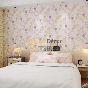 Giấy dán tường Hàn Quốc Hoa Châu Âu cổ điển ANGEL 51009-3 phối cảnh Giấy dán tường Hàn Quốc Hoa Châu Âu cổ điển ANGEL 51009-3 phối cảnh