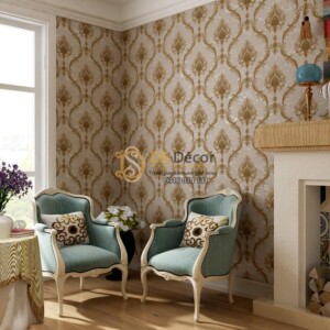 Giấy dán tường Hàn Quốc Hoa Châu Âu cổ điển ANGEL 59003-5 phối cảnh Giấy dán tường Hàn Quốc Hoa Châu Âu cổ điển ANGEL 59003-5 phối cảnh