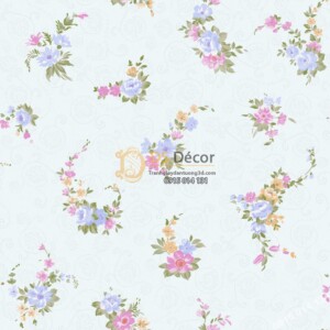 Giấy dán tường Hàn Quốc Hoa Châu Âu cổ điển ANGEL 59011-4 Giấy dán tường Hàn Quốc Hoa Châu Âu cổ điển ANGEL 59011-4