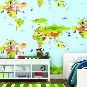 Giấy dán tường Hàn Quốc trẻ em Dream World A5055-1 dán phòng bé Giấy dán tường Hàn Quốc trẻ em Dream World A5055-1 dán phòng bé
