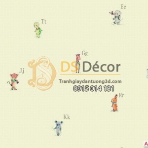 Giấy dán tường Hàn Quốc trẻ em Dream World A5100-2 Giấy dán tường Hàn Quốc trẻ em Dream World A5100-2