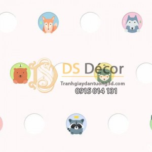 Giấy dán tường Hàn Quốc trẻ em Dream World A5110-1 Giấy dán tường Hàn Quốc trẻ em Dream World A5110-1