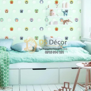 Giấy dán tường Hàn Quốc trẻ em Dream World A5110-2 dán phòng ngủ bé Giấy dán tường Hàn Quốc trẻ em Dream World A5110-2 dán phòng ngủ bé