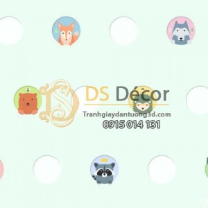 Giấy dán tường Hàn Quốc trẻ em Dream World A5110-2 Giấy dán tường Hàn Quốc trẻ em Dream World A5110-2