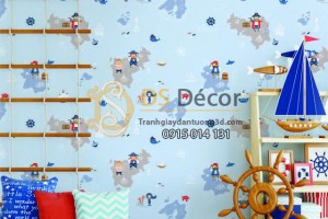 Giấy dán tường Hàn Quốc trẻ em Dream World A5112-1 phối cảnh Giấy dán tường Hàn Quốc trẻ em Dream World A5112-1 phối cảnh