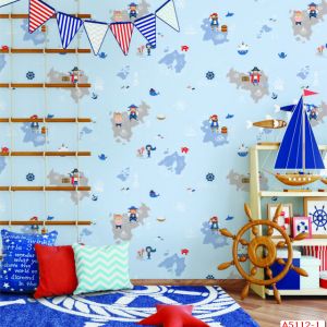 Giấy dán tường Hàn Quốc trẻ em Dream World A5112-1 phối cảnh Giấy dán tường Hàn Quốc trẻ em Dream World A5112-1 phối cảnh