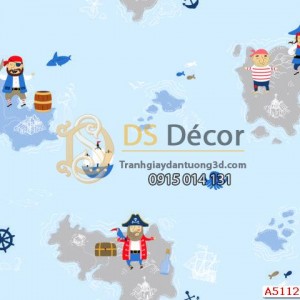 Giấy dán tường Hàn Quốc trẻ em Dream World A5112-1 Giấy dán tường Hàn Quốc trẻ em Dream World A5112-1