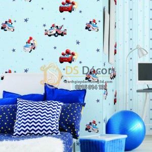 Giấy dán tường Hàn Quốc trẻ em Dream World D5045-1 phối cảnh Giấy dán tường Hàn Quốc trẻ em Dream World D5045-1 phối cảnh