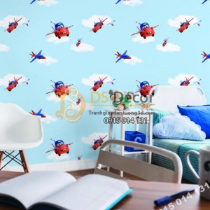 Giấy dán tường Hàn Quốc trẻ em Dream World D5070-1 phối cảnh Giấy dán tường Hàn Quốc trẻ em Dream World D5070-1 phối cảnh