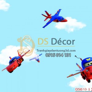 Giấy dán tường Hàn Quốc trẻ em Dream World D5070-1 Giấy dán tường Hàn Quốc trẻ em Dream World D5070-1
