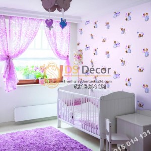 Giấy dán tường Hàn Quốc trẻ em Dream World D5075-1 phối cảnh Giấy dán tường Hàn Quốc trẻ em Dream World D5075-1 phối cảnh