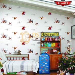 Giấy dán tường Hàn Quốc trẻ em Dream World D5078-1 phối cảnh Giấy dán tường Hàn Quốc trẻ em Dream World D5078-1 phối cảnh
