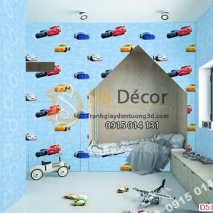 Giấy dán tường Hàn Quốc trẻ em Dream World D5116-1 phối cảnh Giấy dán tường Hàn Quốc trẻ em Dream World D5116-1 phối cảnh