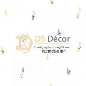 Giấy dán tường Hàn Quốc trẻ em Dream World D5121-1 Giấy dán tường Hàn Quốc trẻ em Dream World D5121-1