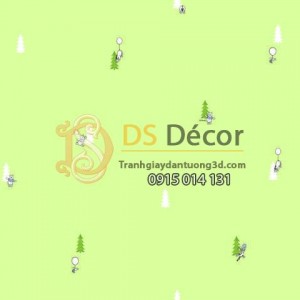 Giấy dán tường Hàn Quốc trẻ em Dream World D5121-2 Giấy dán tường Hàn Quốc trẻ em Dream World D5121-2
