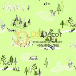Giấy dán tường Hàn Quốc trẻ em Dream World D5122-1