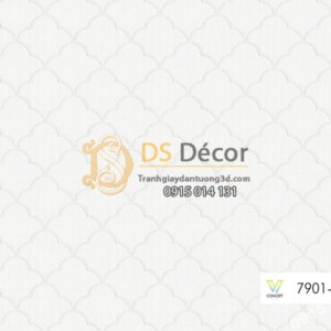 Giấy dán tường Hàn Quốc hiện đại vân trắng nhỏ 7901-1 Giấy dán tường Hàn Quốc hiện đại vân trắng nhỏ 7901-1