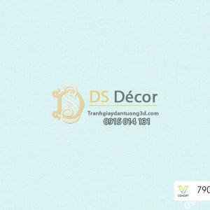 Giấy dán tường Hàn Quốc hiện đại một màu xanh 7904-4