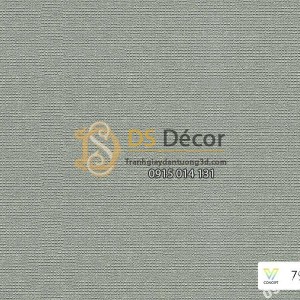 Giấy dán tường Hàn Quốc hiện đại một màu xám mã 7910 - 5