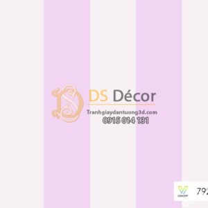 Giấy dán tường Hàn Quốc hiện đại sọc hồng trẻ em 7922-4 Giấy dán tường Hàn Quốc hiện đại sọc hồng trẻ em 7922-4